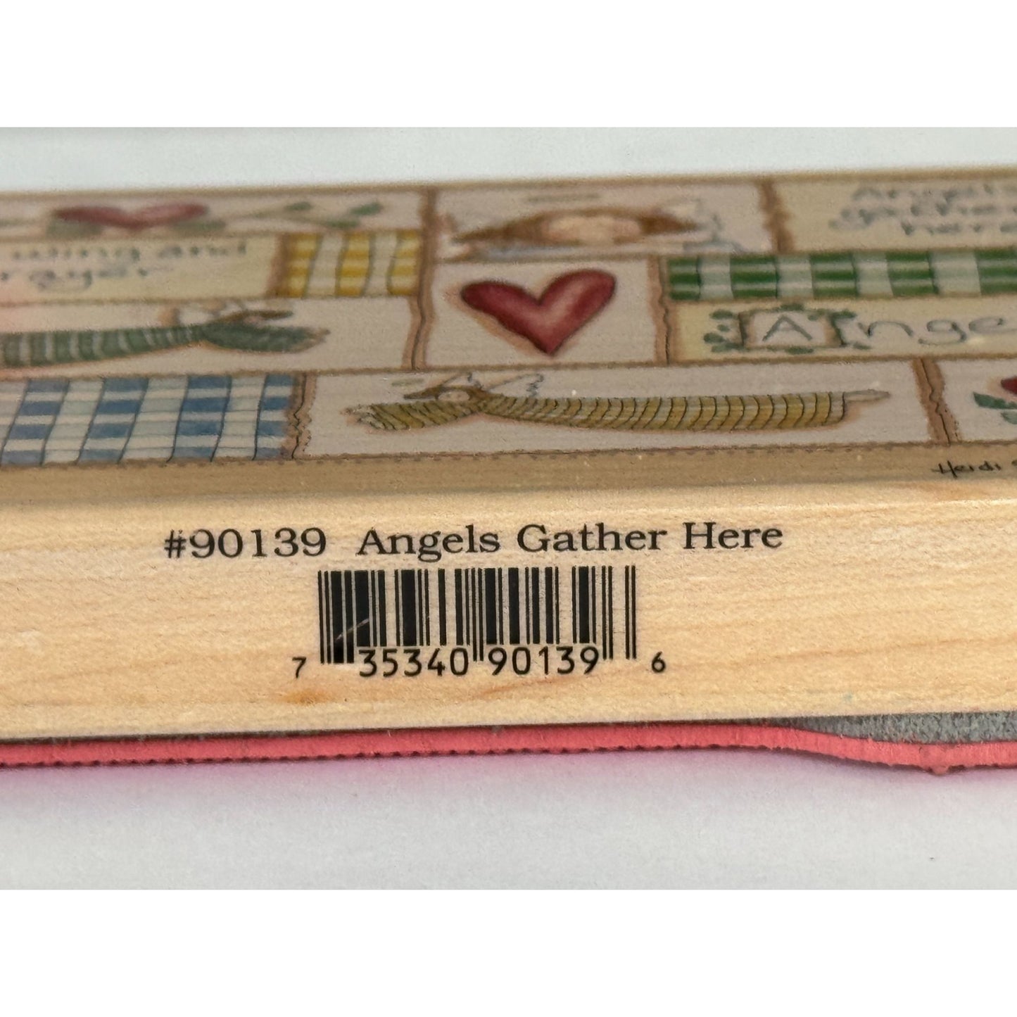 Stamps Happen Rubber Stamp Angels Gather Here Collage Prayer Heidi Satterberg
