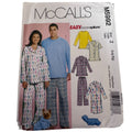 McCalls Sewing Pattern M5992 Pajamas Sz L-XL Dog Sweatsuit Matching Couple Holidays Christmas Loungewear Uncut