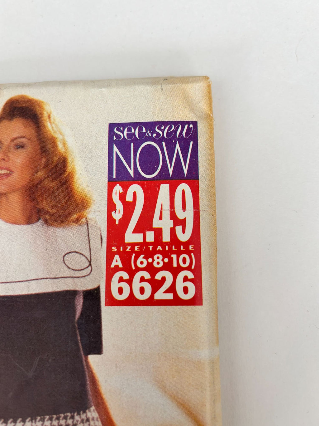 Butterick Sewing Pattern 6626 Top and Split Skirt Work Easy 1990s Uncut 6 8 10
