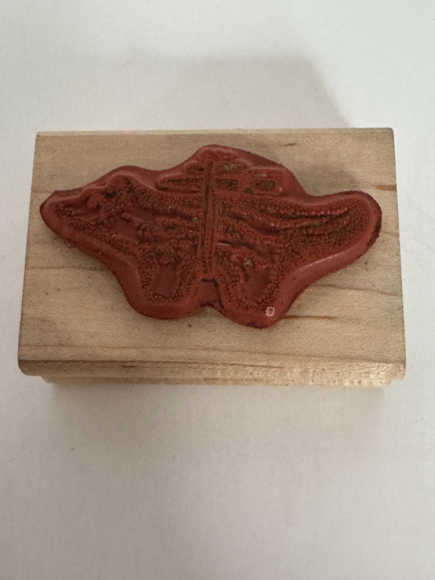 Rubber Monger Stamp Native American Bear Southwestern Symbol Supplies on Back