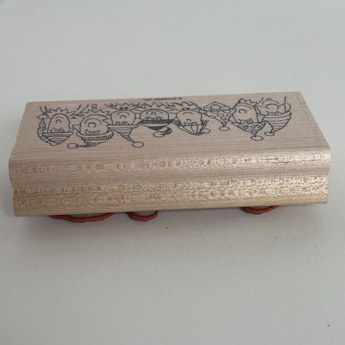 Stampin Up Rubber Stamp Christmas Elf Family Elves Card Making Funny Whimsical
