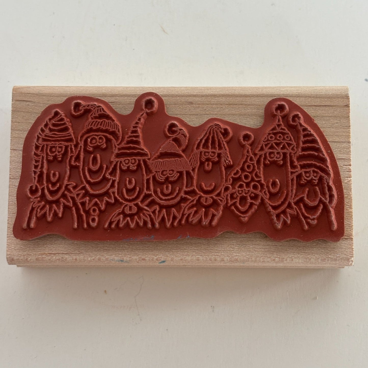 Stampin Up Rubber Stamp Christmas Elf Family Elves Card Making Funny Whimsical