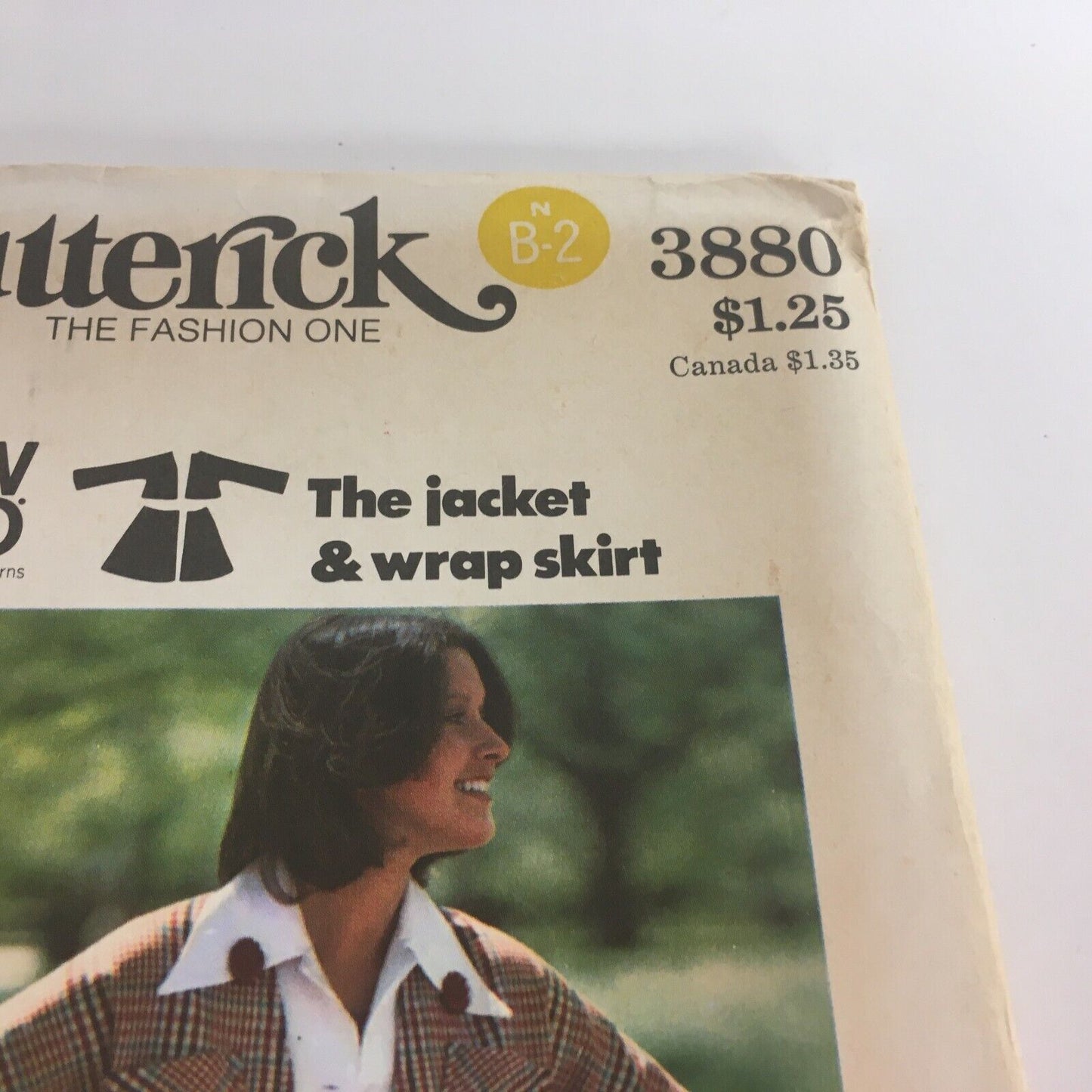 Butterick Sewing Pattern 3880 Wrap Skirt Blazer Collegiate 1970s Vintage 10 UC