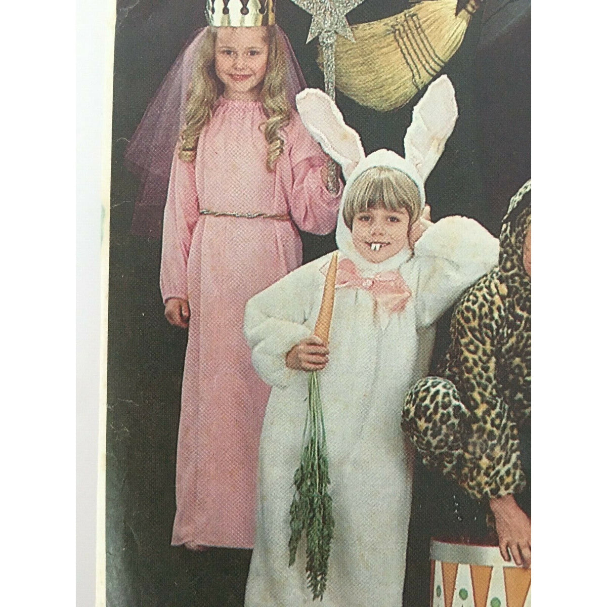Butterick Sewing Pattern 3372 Girls Costume Rabbit Leopard Witch Clown 8-14 UC