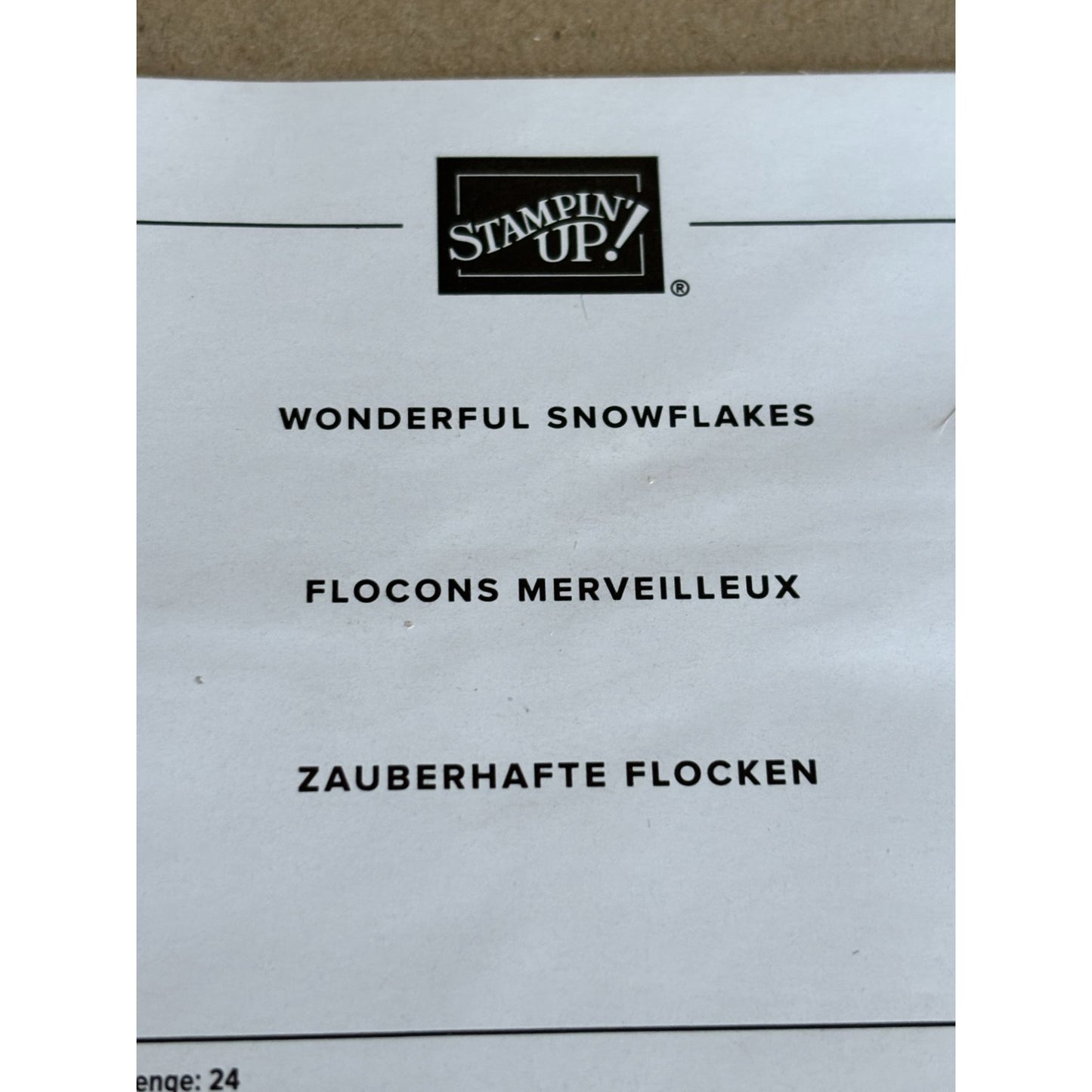 Stampin Up Wonderful Snowflakes Diecut White Iridescent Foil Winter Craft Embellishments Card Making Scrapbook