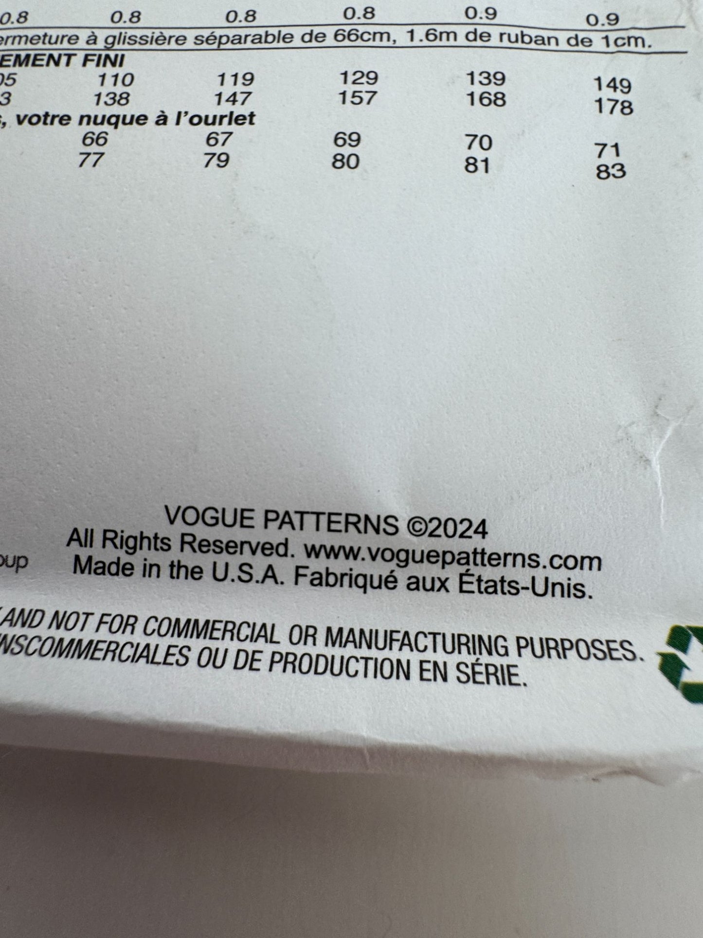 Vogue Sewing Pattern V2067 Knit Top and Hooded Jacket Sizes Round Neck 4-26 UC