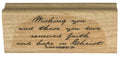 Stampin Up Rubber Stamp Christian Words Wishing You Renewed Faith Hope In Christ