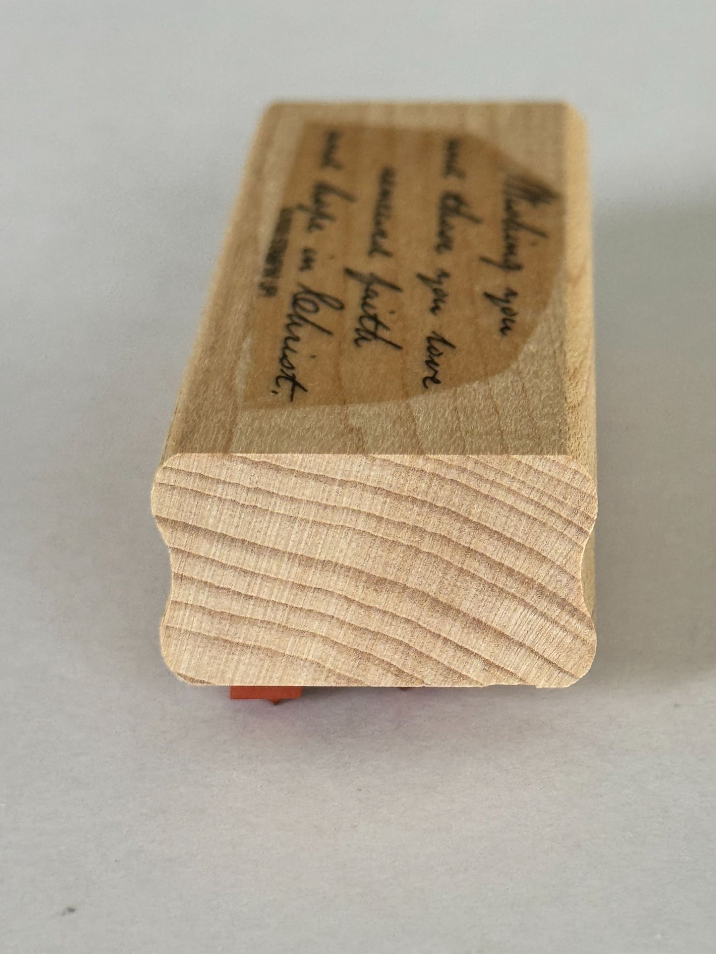 Stampin Up Rubber Stamp Christian Words Wishing You Renewed Faith Hope In Christ