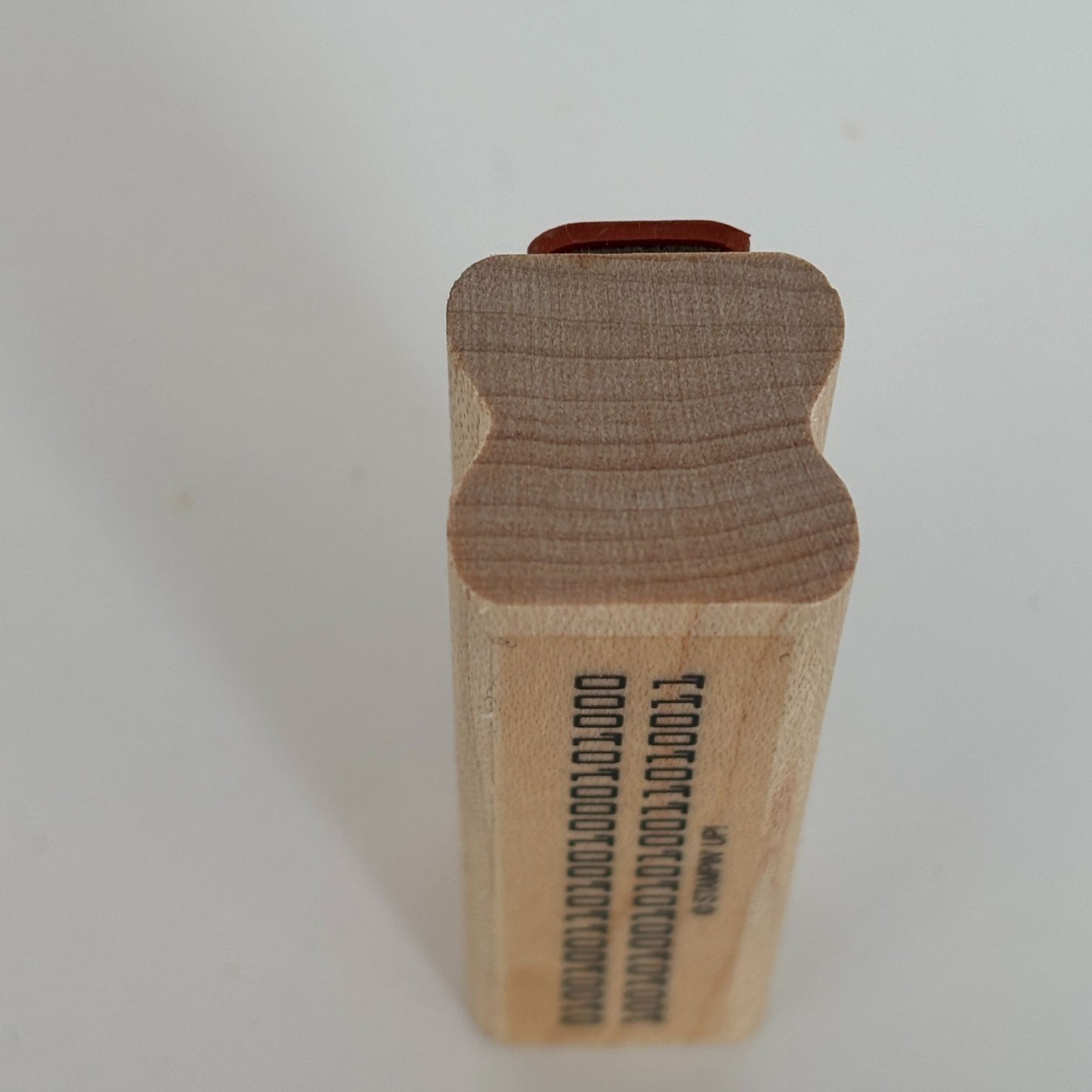 Stampin Up Wood Rubber Stamp Binary Computer Code Numbers Information Technology