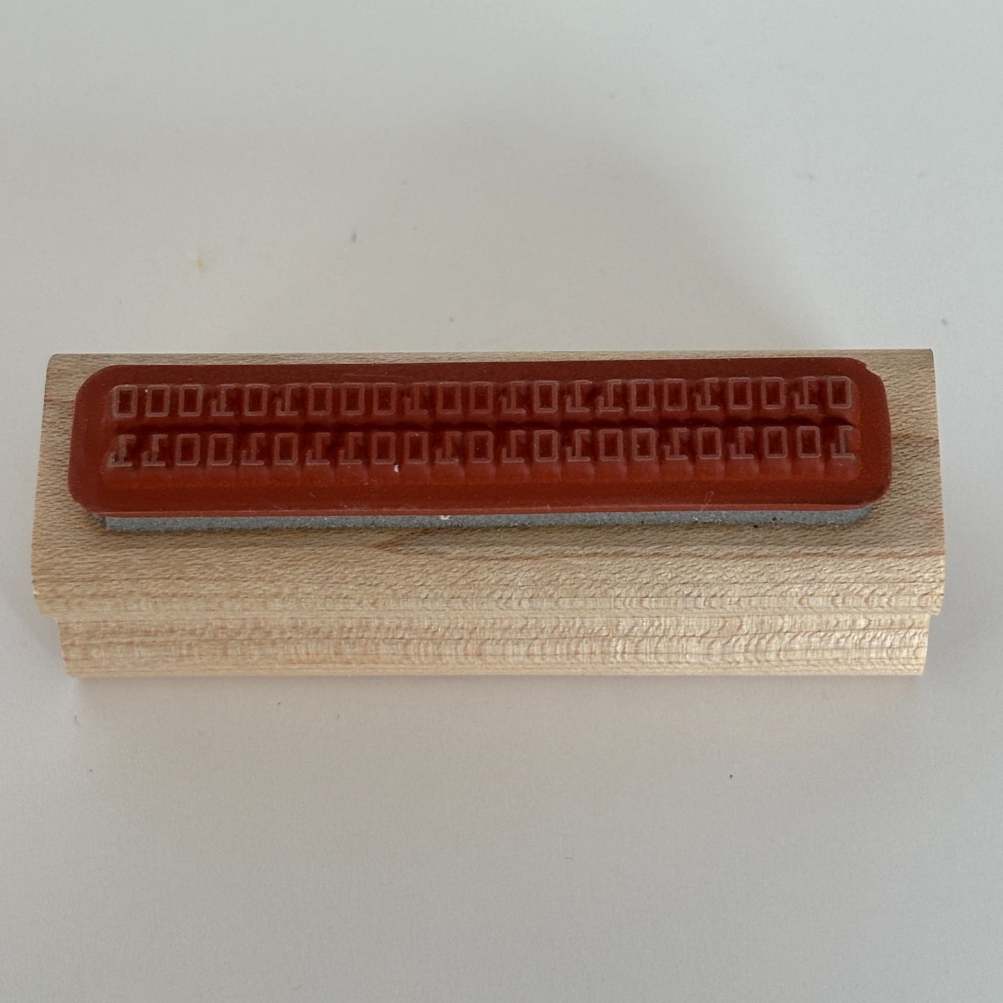 Stampin Up Wood Rubber Stamp Binary Computer Code Numbers Information Technology