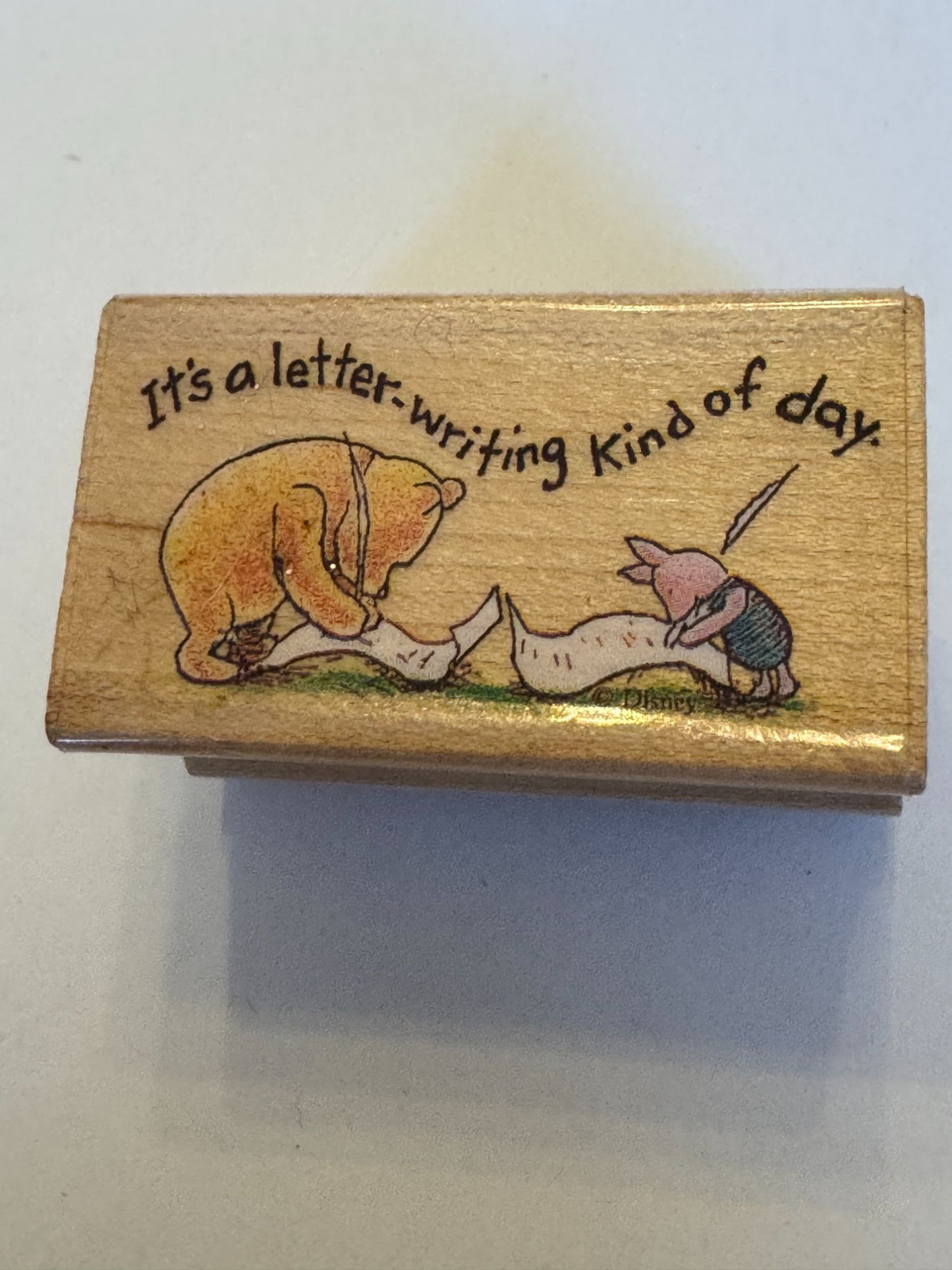 All Night Media Disney Rubber Stamp Winnie The Pooh Letter Writing Kind Of Day