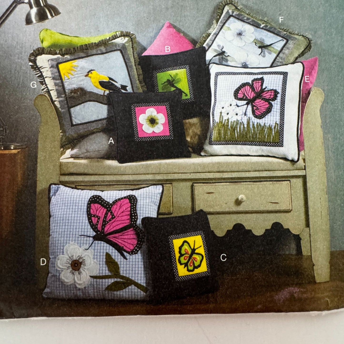 Butterick Sewing Pattern B5903 Decorative Pillows Square Home Decor Wallis Uncut