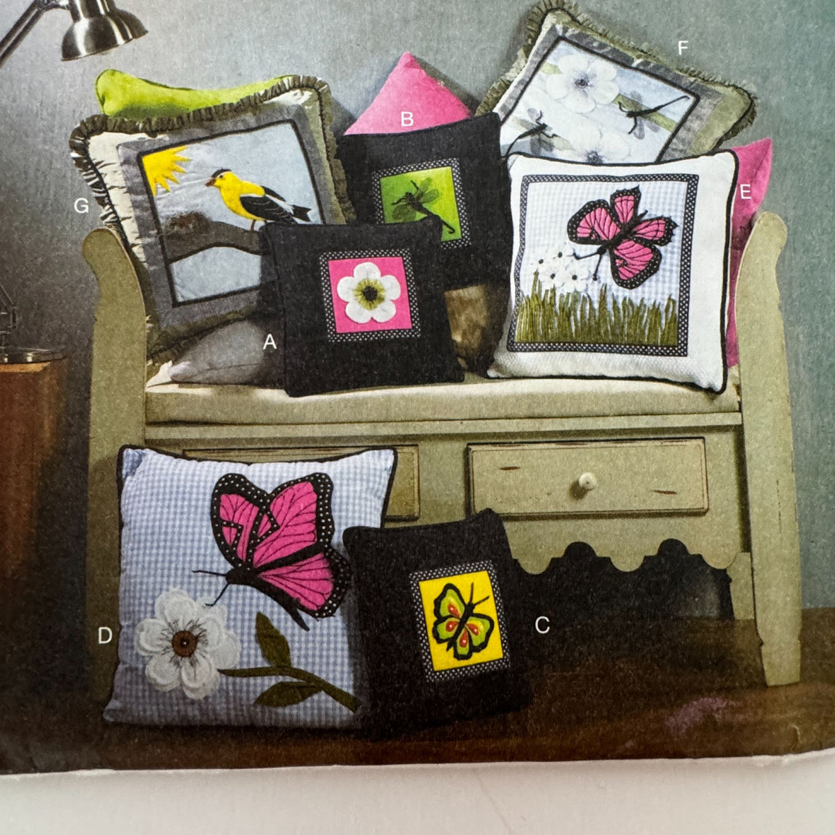 Butterick Sewing Pattern B5903 Decorative Pillows Square Home Decor Wallis Uncut