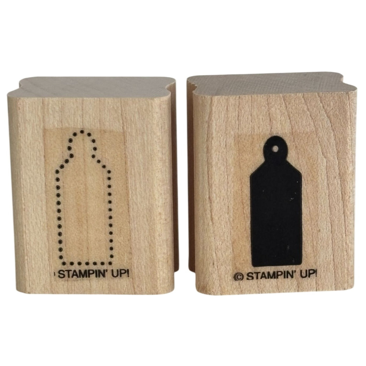 Stampin Up Rubber Stamps Set Tiny Gift Tags Small Card Making Scrapbooking Craft