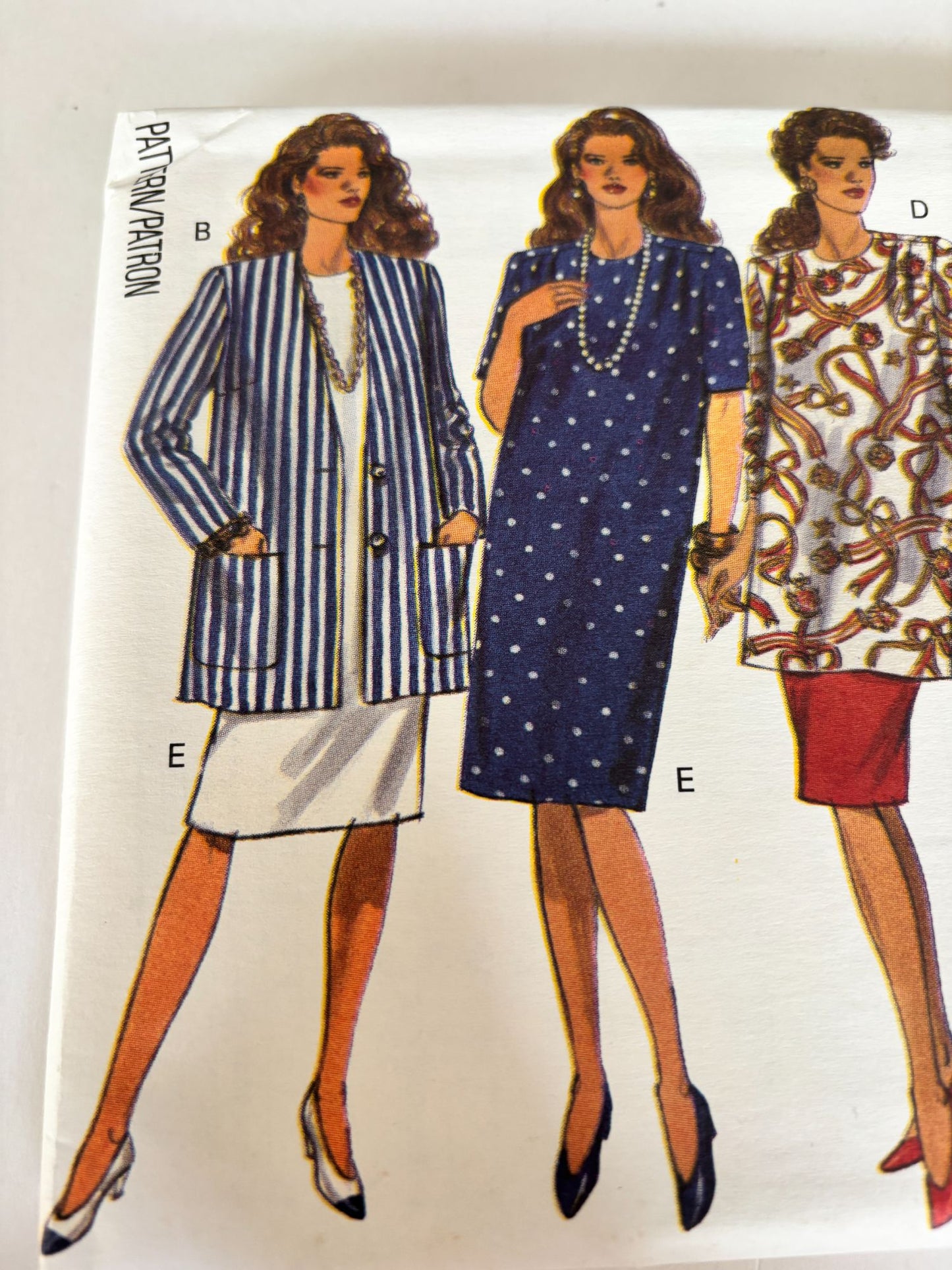 Butterick Classics Sewing Pattern 6719 Maternity Work Suit Jacket Dress 90s 6-12 Uncut