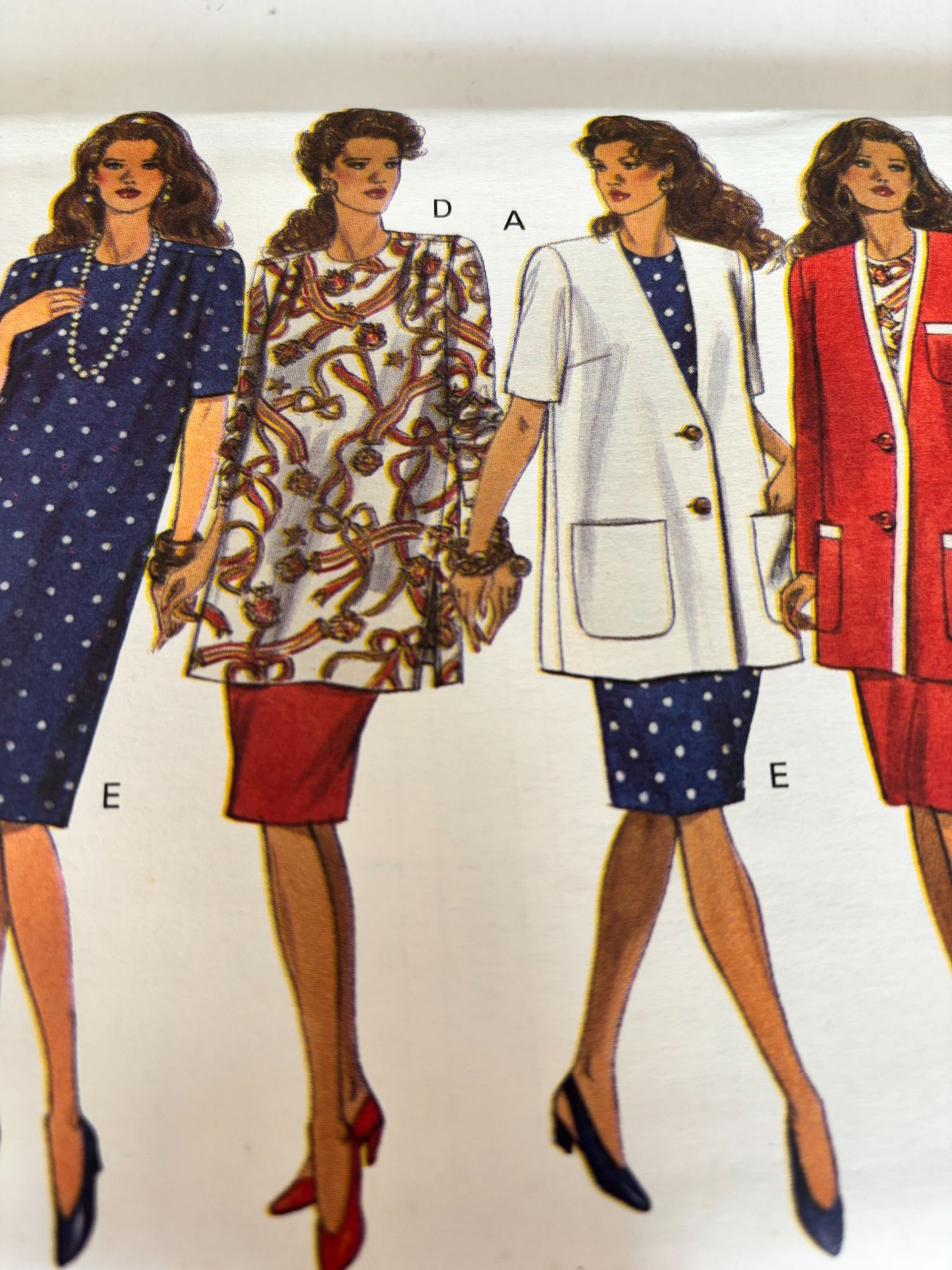 Butterick Classics Sewing Pattern 6719 Maternity Work Suit Jacket Dress 90s 6-12 Uncut