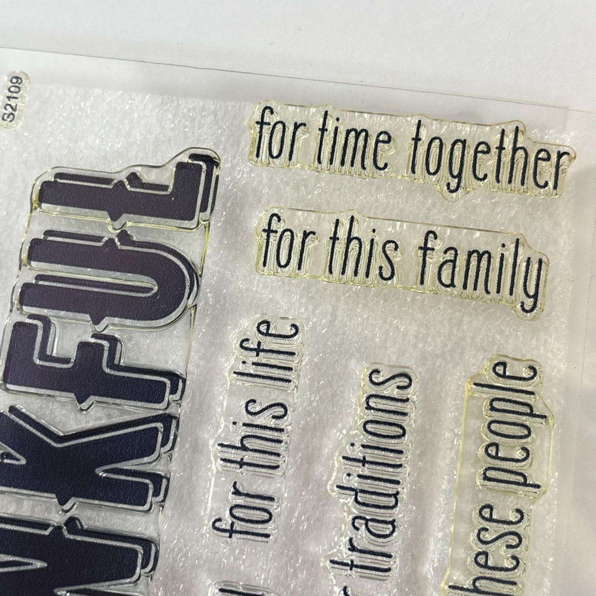 CTMH Acrylic Stamps Grateful for This Life Gratitude Journal Thanksgiving S2109
