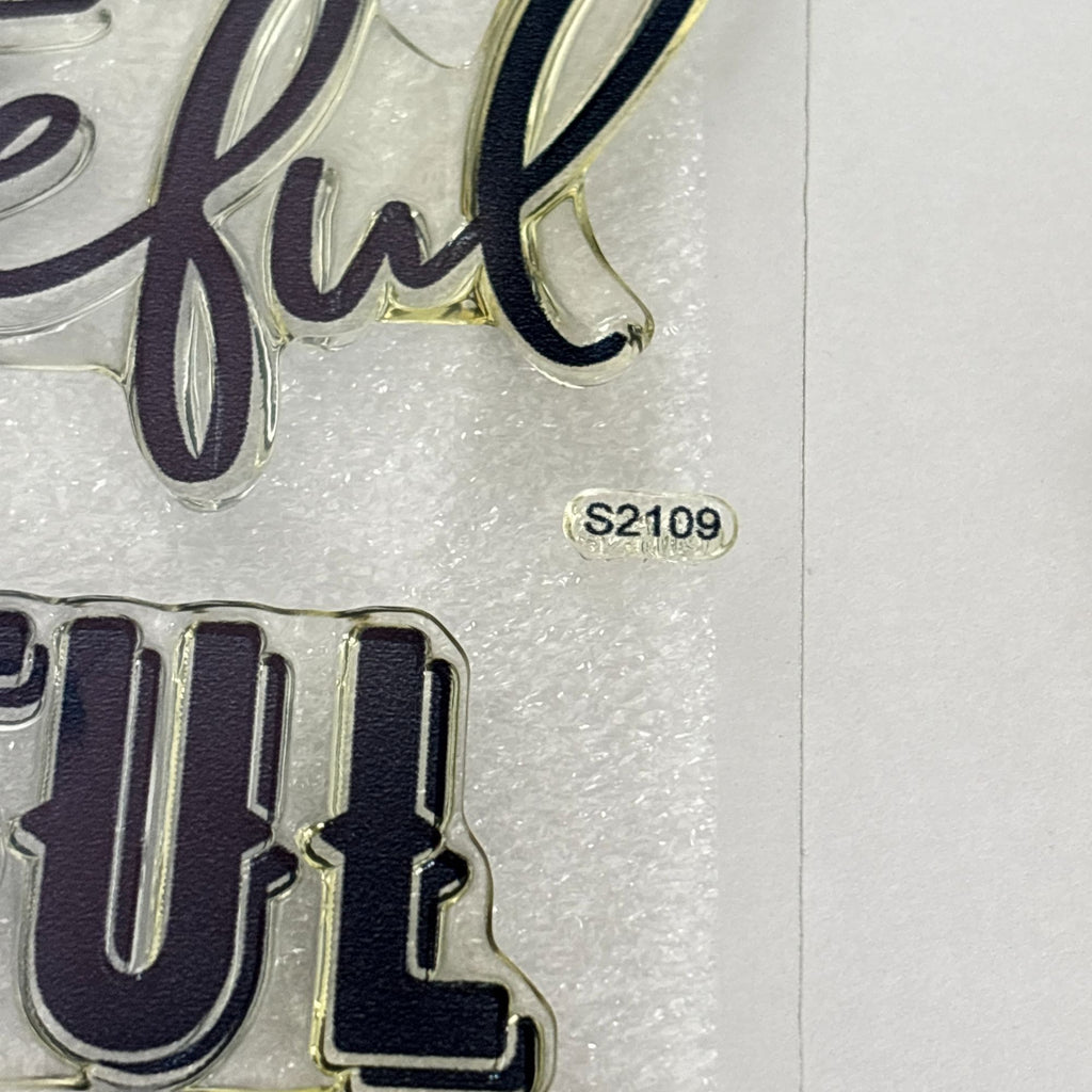 CTMH Acrylic Stamps Grateful for This Life Gratitude Journal Thanksgiving S2109