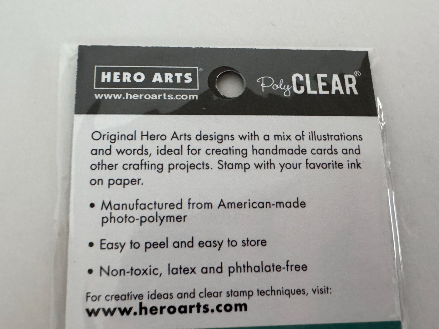 Hero Arts Poly Clear Stamps Apology Message Cardmaking Game Over Sorry My Bad
