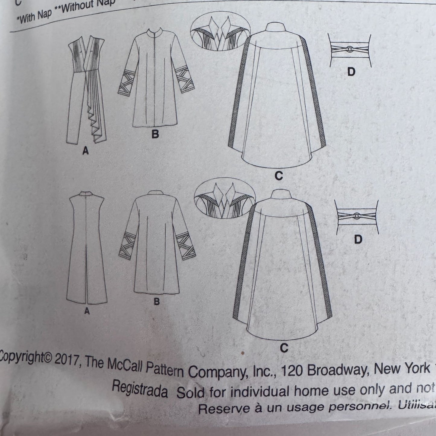 McCalls Sewing Pattern MP555 Wizard Costume Sorcerer Cape Cosplay Superhero Tunic Mens 34-52 Uncut