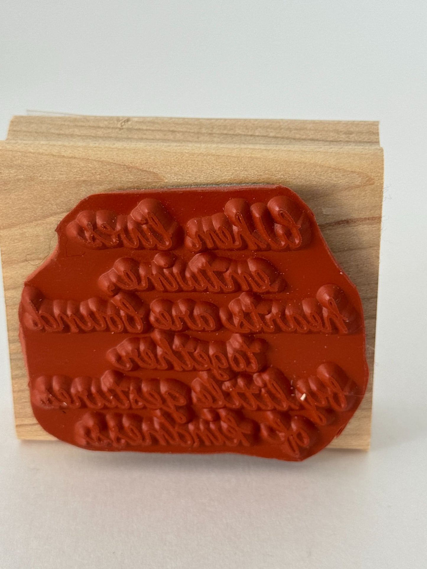 Stampin Up Rubber Stamp When Lives Entwine Kindness Friend Card Making Sentiment