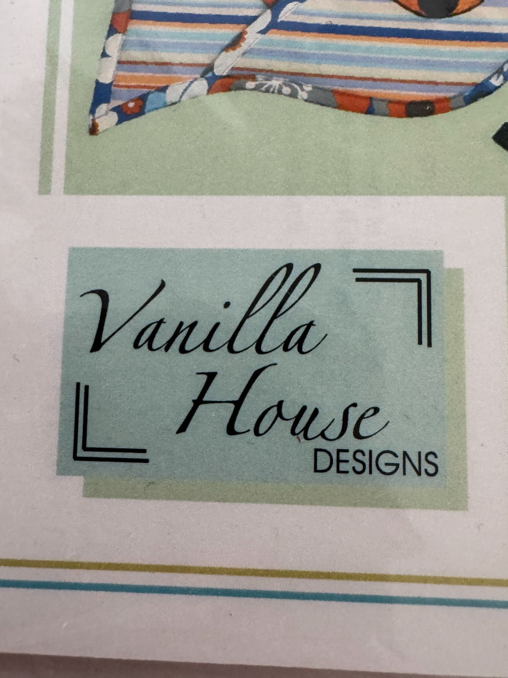 Vanilla House Sewing Pattern P138 Fish Shaped Oven Mitt Kitchen Home Decor Uncut