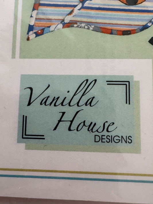 Vanilla House Sewing Pattern P138 Fish Shaped Oven Mitt Kitchen Home Decor Uncut