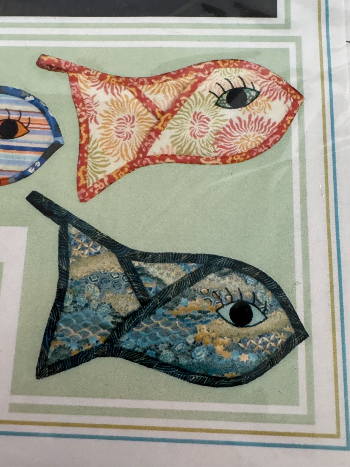 Vanilla House Sewing Pattern P138 Fish Shaped Oven Mitt Kitchen Home Decor Uncut