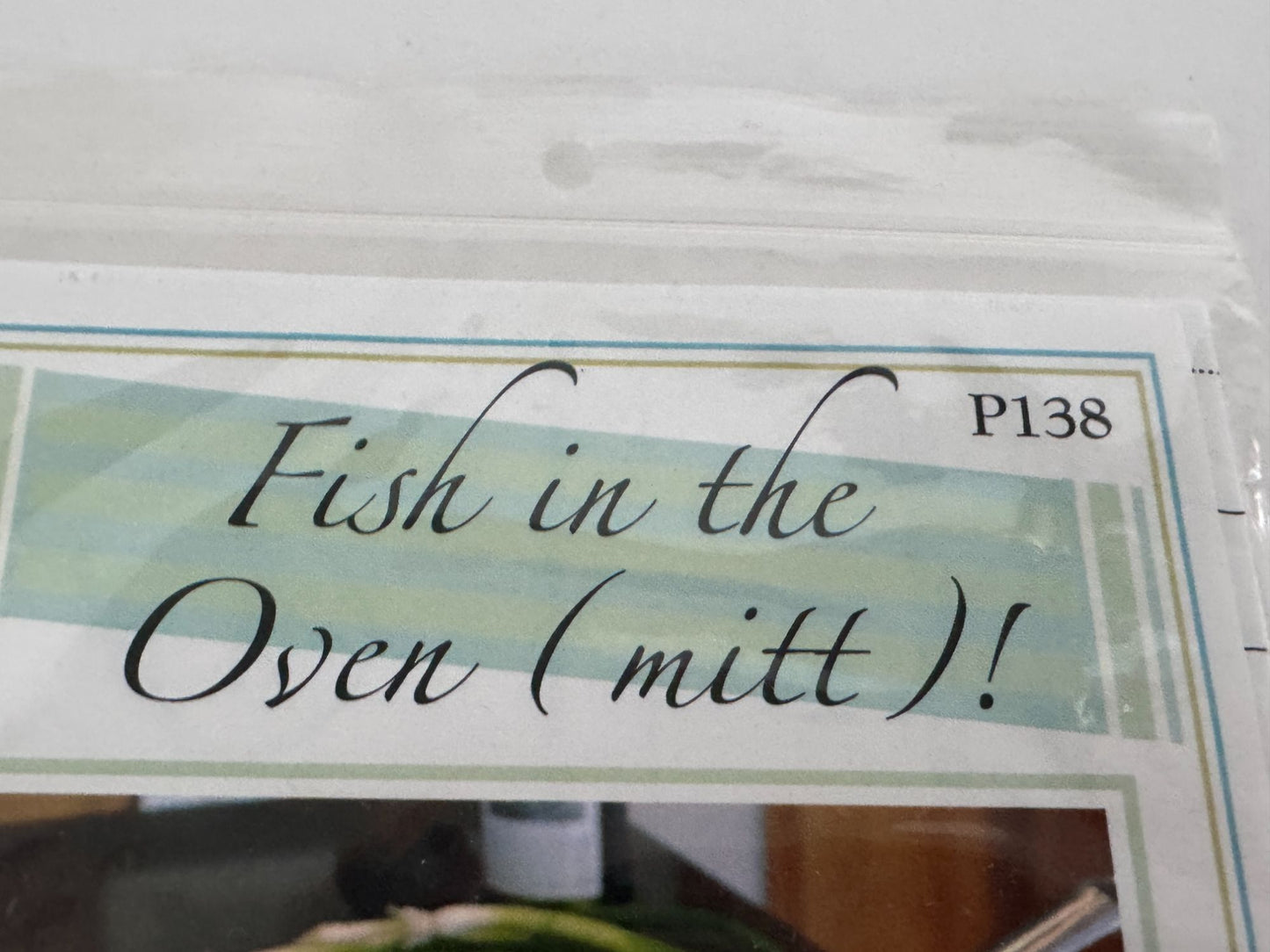 Vanilla House Sewing Pattern P138 Fish Shaped Oven Mitt Kitchen Home Decor Uncut