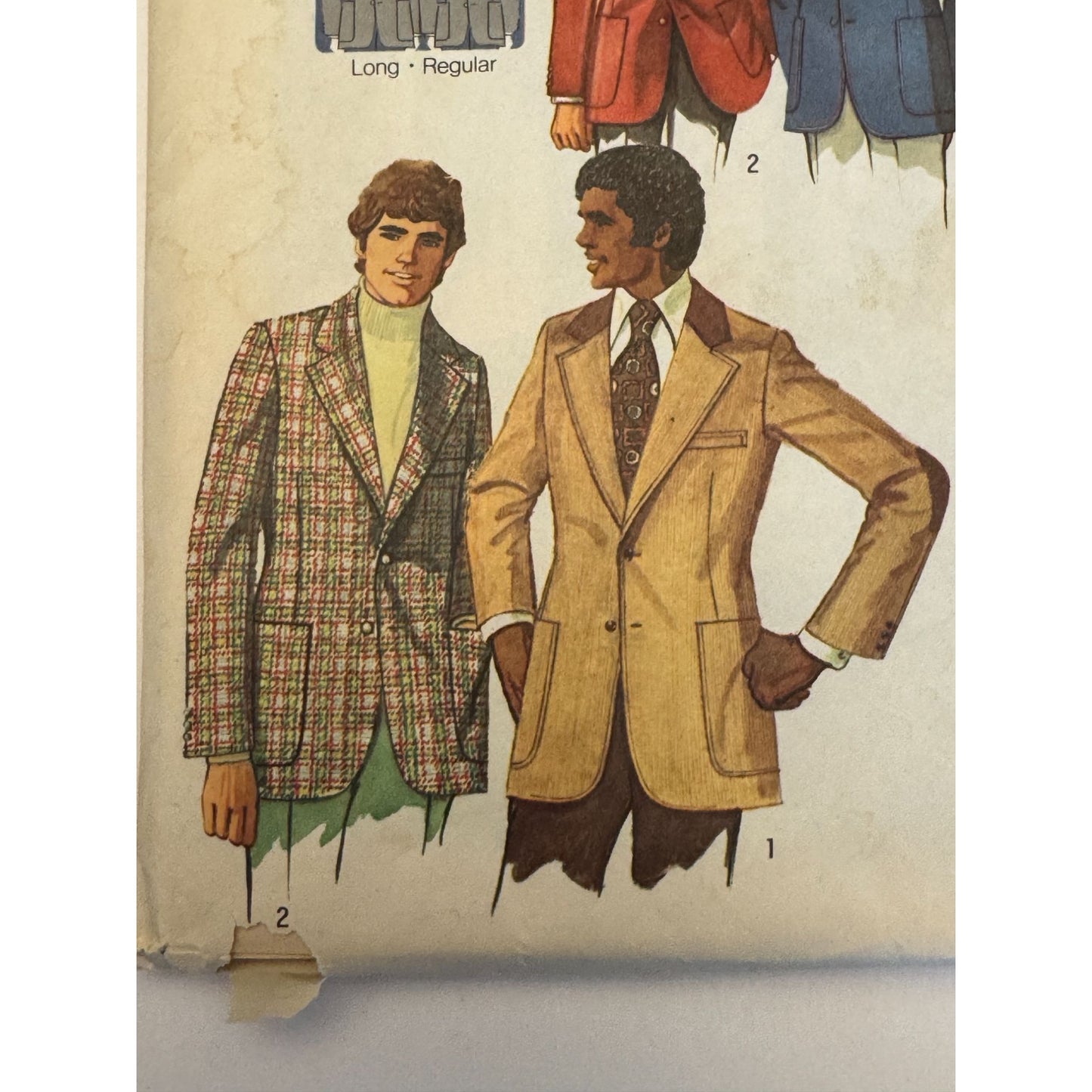 Simplicity Sewing Pattern 5217 Mens Jacket Proportioned Blazer 70s Tailoring 48 Uncut