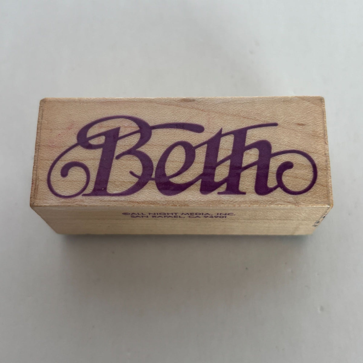 All Night Media Rubber Stamp Beth Name Personalized Decorative Script Writing